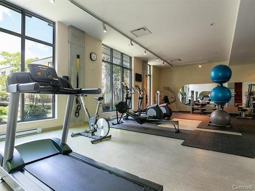 Exercise room - 125-111 Ch. De La Pointe-Nord, Montréal (Verdun/Île-Des-Soeurs), QC - Indoor Photo Showing Gym Room