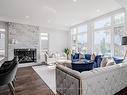 895 Ninth St, Mississauga, ON  - Indoor Photo Showing Living Room With Fireplace 