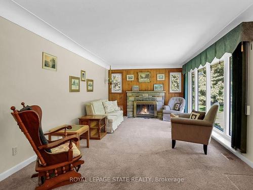 532 Ridge Rd E, Grimsby, ON - Indoor Photo Showing Living Room With Fireplace