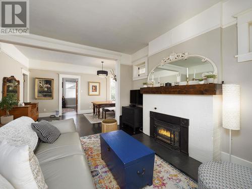 1648 7Th Avenue, Prince George, BC - Indoor Photo Showing Living Room With Fireplace