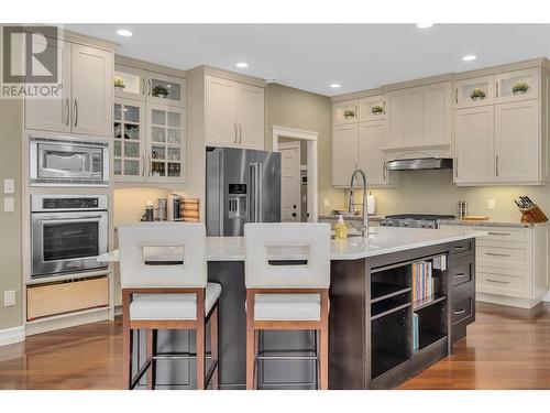 6325 Old Kamloops Road, Vernon, BC - Indoor Photo Showing Kitchen With Stainless Steel Kitchen With Upgraded Kitchen