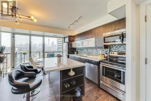 1209 - 100 Western Battery Road, Toronto (Niagara), ON - Indoor Photo Showing Kitchen With Stainless Steel Kitchen With Upgraded Kitchen