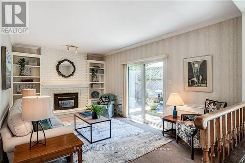 6 Wade Road, Hamilton (Ancaster), ON - Indoor Photo Showing Living Room With Fireplace