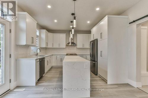 51 Elliott Street, Strathroy-Caradoc (Se), ON - Indoor Photo Showing Kitchen With Upgraded Kitchen