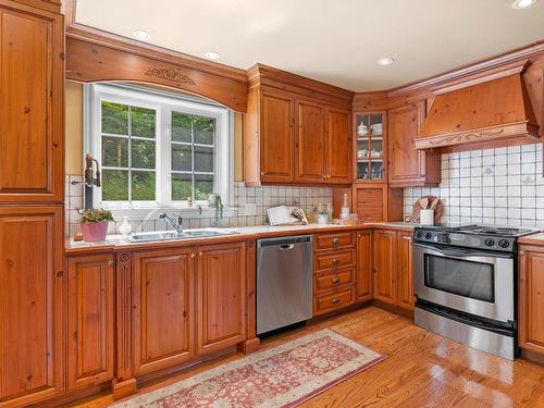 Cuisine - 38 Ch. Le Nordais, Saint-Sauveur, QC - Indoor Photo Showing Kitchen With Double Sink