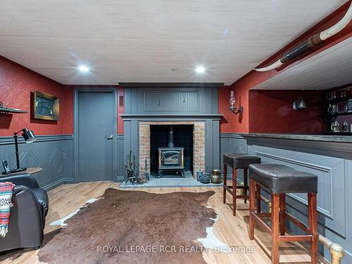 838051 4Th Line E, Mulmur, ON - Indoor Photo Showing Other Room With Fireplace