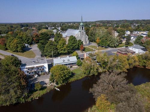 Aerial photo - 1248  - 1250 Rue St-André, Acton Vale, QC - Outdoor With Body Of Water With View