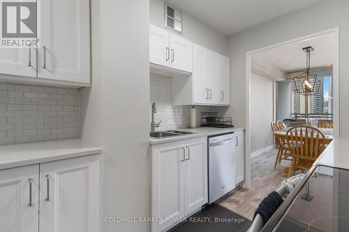 604 - 389 Dundas Street, London, ON - Indoor Photo Showing Kitchen With Double Sink