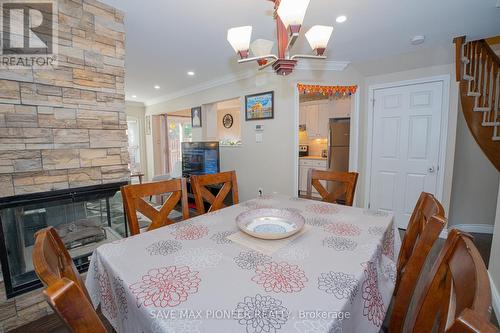 2 - 502 Barton Street, Hamilton (Stoney Creek), ON - Indoor Photo Showing Dining Room With Fireplace