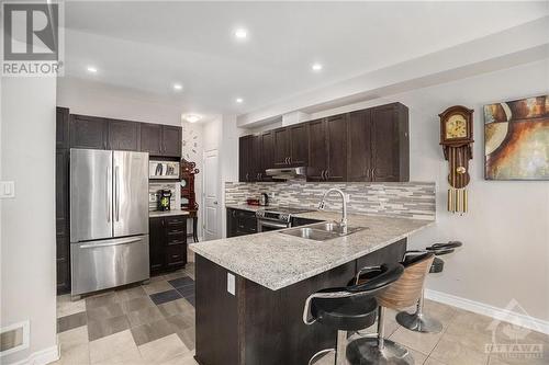 273 Enclave Walk, Ottawa, ON - Indoor Photo Showing Kitchen With Stainless Steel Kitchen With Double Sink With Upgraded Kitchen