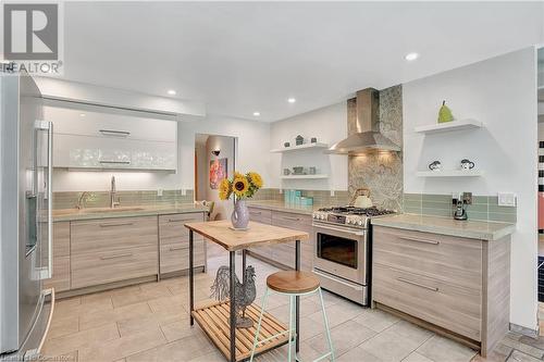 62 Hackney Ridge, Brantford, ON - Indoor Photo Showing Kitchen With Upgraded Kitchen