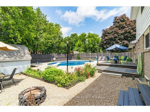 18 Spruyt Ave, East Luther Grand Valley, ON - Outdoor With In Ground Pool With Deck Patio Veranda