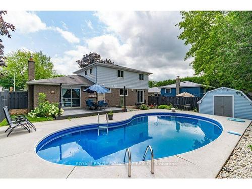 18 Spruyt Ave, East Luther Grand Valley, ON - Outdoor With In Ground Pool With Deck Patio Veranda With Backyard With Exterior