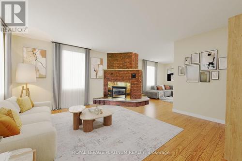 155 Clyde Street, Wellington North, ON - Indoor Photo Showing Living Room With Fireplace