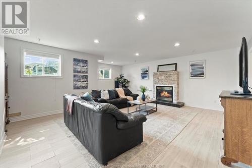 1370 Lisgar Avenue, Lasalle, ON - Indoor Photo Showing Living Room With Fireplace