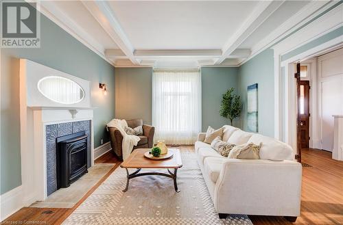 16 Edward Street, Drayton, ON - Indoor Photo Showing Living Room With Fireplace