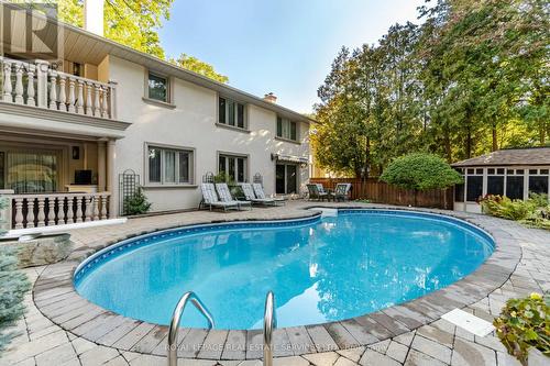 2130 Autumn Breeze Drive N, Mississauga, ON - Outdoor With In Ground Pool With Deck Patio Veranda With Backyard With Exterior