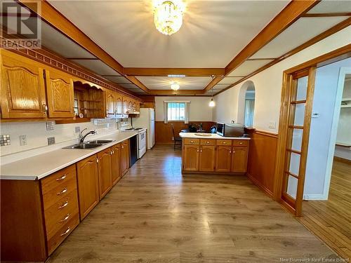 33 Roulston Avenue, Plaster Rock, NB - Indoor Photo Showing Kitchen With Double Sink