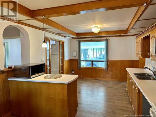 33 Roulston Avenue, Plaster Rock, NB - Indoor Photo Showing Kitchen With Double Sink