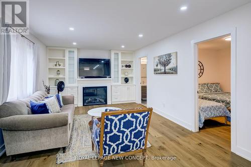 202 Mckee Avenue, Toronto, ON - Indoor Photo Showing Living Room With Fireplace