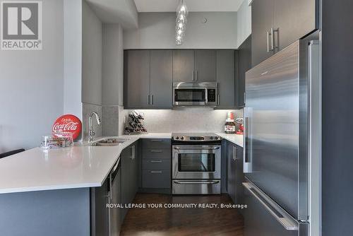 1806 - 25 Fontenay Court, Toronto, ON - Indoor Photo Showing Kitchen With Double Sink With Upgraded Kitchen