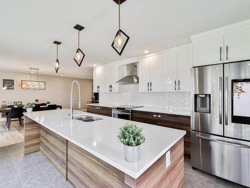 Kitchen - 17035 Rue Du Corail, Mirabel, QC - Indoor Photo Showing Kitchen With Double Sink With Upgraded Kitchen