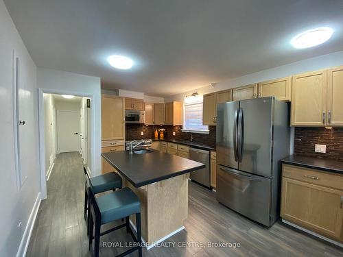 46 Dalton St, Barrie, ON - Indoor Photo Showing Kitchen With Double Sink