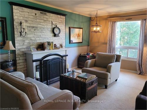 102 Mill St, Grey Highlands, ON - Indoor Photo Showing Other Room With Fireplace