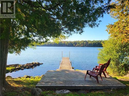 Private dock of rental cottage - 538 Clear Lake Road, Rideau Lakes (817 - Rideau Lakes (South Crosby) Twp), ON 