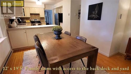 209 Woodleigh Street, Moncton, NB - Indoor Photo Showing Dining Room