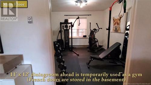 209 Woodleigh Street, Moncton, NB - Indoor Photo Showing Gym Room