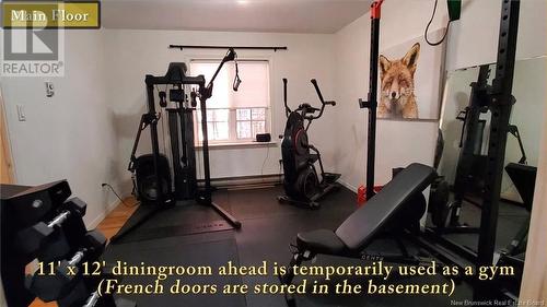 209 Woodleigh Street, Moncton, NB - Indoor Photo Showing Gym Room