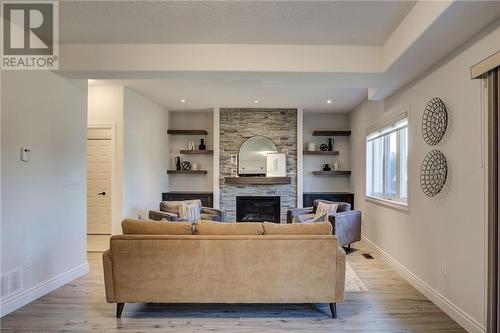 51 Kittling Ridge, Sudbury, ON - Indoor Photo Showing Living Room With Fireplace