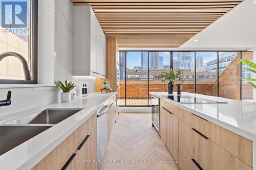 602 - 55A Avenue Road, Toronto, ON - Indoor Photo Showing Kitchen With Double Sink