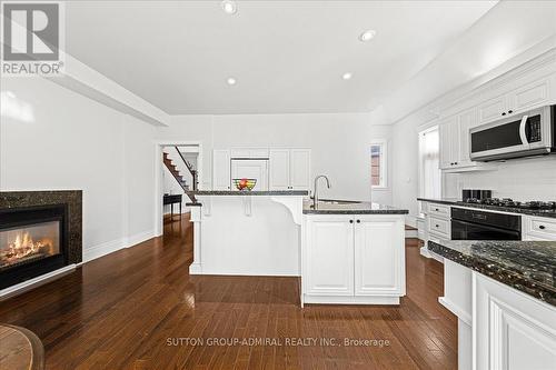 39 Josie Drive, Richmond Hill, ON - Indoor Photo Showing Kitchen With Fireplace