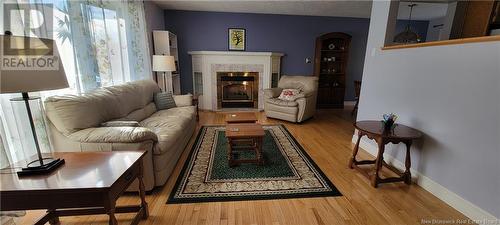 40 Elmhurst, Moncton, NB - Indoor Photo Showing Living Room With Fireplace