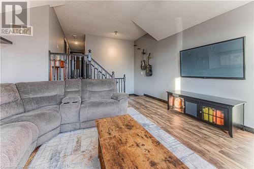 205 Prosperity Drive, Kitchener, ON - Indoor Photo Showing Living Room With Fireplace