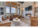 1668 Marcer Road, Jaffray, BC  - Indoor Photo Showing Living Room With Fireplace 