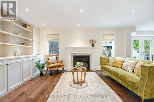 1095 Old Oak Drive, Oakville, ON - Indoor Photo Showing Living Room With Fireplace