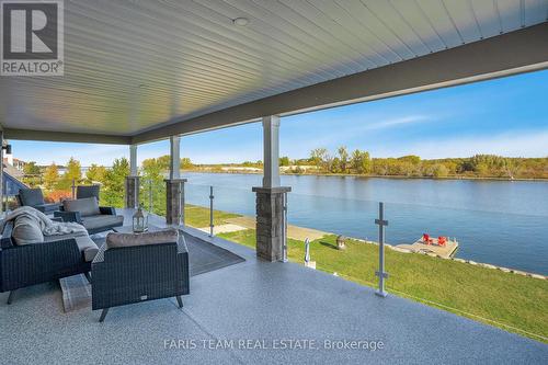 7 Dock Lane, Tay, ON - Outdoor With Body Of Water With Deck Patio Veranda With View