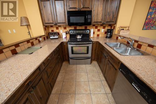 1351 Gerry Sorensen Way Unit# M2-A, Kimberley, BC - Indoor Photo Showing Kitchen With Double Sink