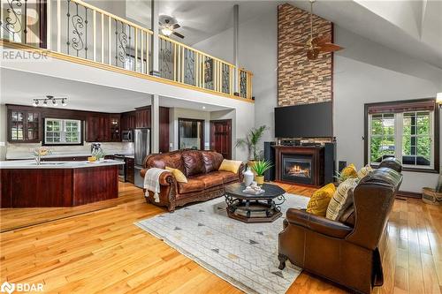 1440 Shannon Road, Plainfield, ON - Indoor Photo Showing Living Room With Fireplace