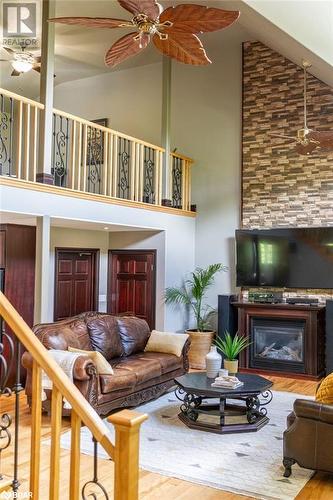 1440 Shannon Road, Plainfield, ON - Indoor Photo Showing Living Room With Fireplace