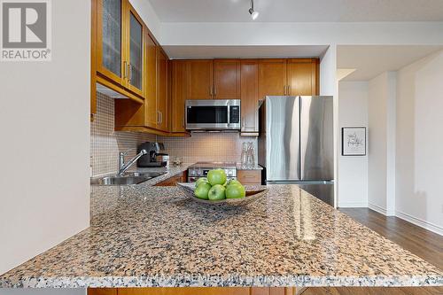 1002 - 60 Byng Avenue W, Toronto, ON - Indoor Photo Showing Kitchen With Double Sink