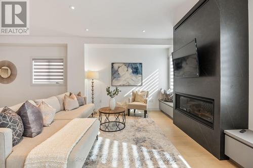 9 Colle Melito Way, Vaughan, ON - Indoor Photo Showing Living Room With Fireplace