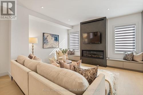 9 Colle Melito Way, Vaughan, ON - Indoor Photo Showing Living Room With Fireplace