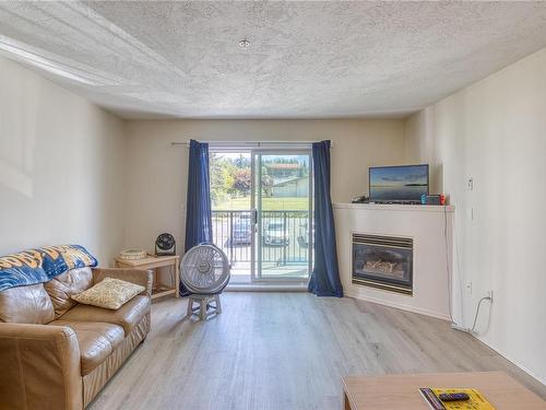 202-3855 11Th Ave, Port Alberni, BC - Indoor Photo Showing Living Room With Fireplace