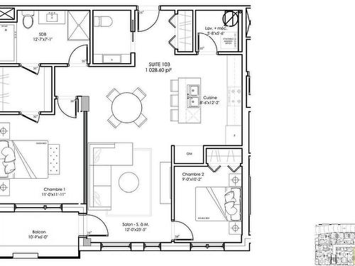 Plan (croquis) - 203-8945 Boul. Viau, Montréal (Saint-Léonard), QC - Other