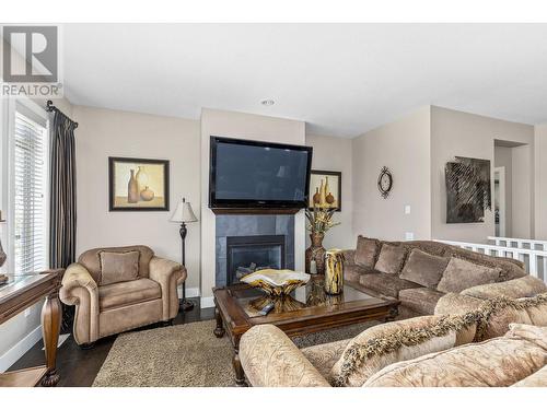 2165 Serrento Lane, West Kelowna, BC - Indoor Photo Showing Living Room With Fireplace