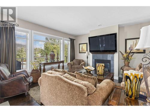 2165 Serrento Lane, West Kelowna, BC - Indoor Photo Showing Living Room With Fireplace